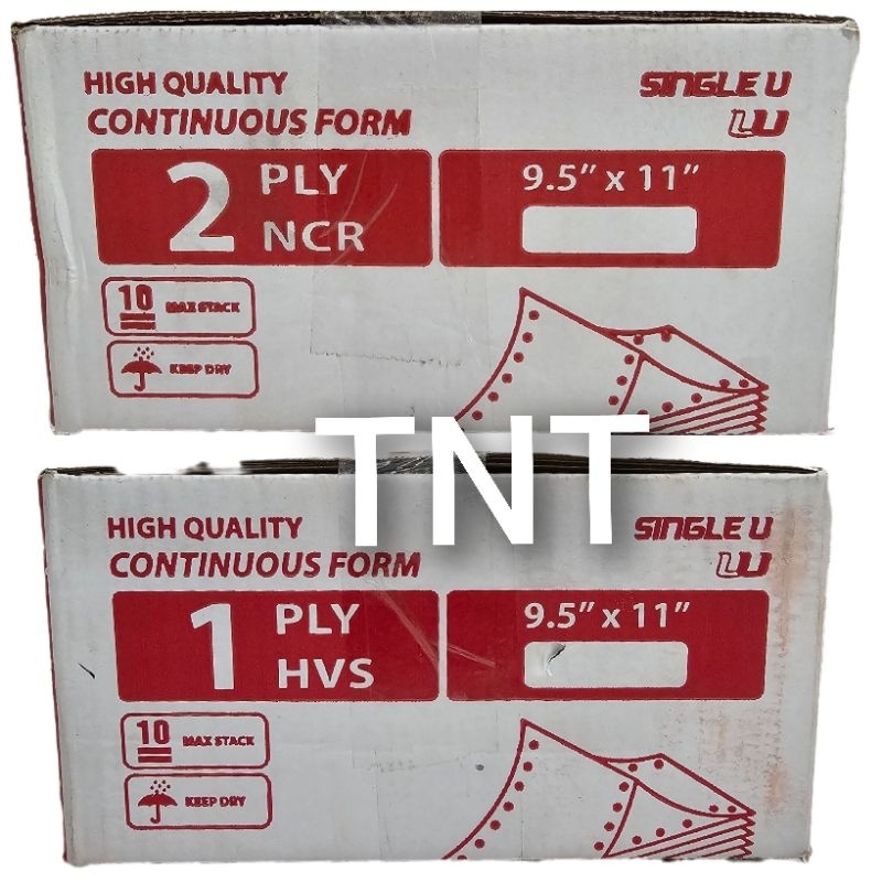 

Kertas Continues Form 9.5 x 11 1Ply / 2Ply Single U 950 lembar