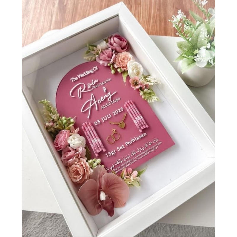 Frame Mahar akrilik pigura mahar