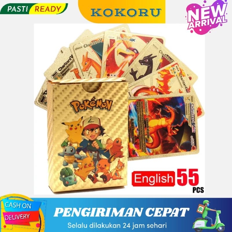 [READY]✅ KARTU POKEMON TCG CHARIZARD ENGLISH GOLD/BLACK/SILVER