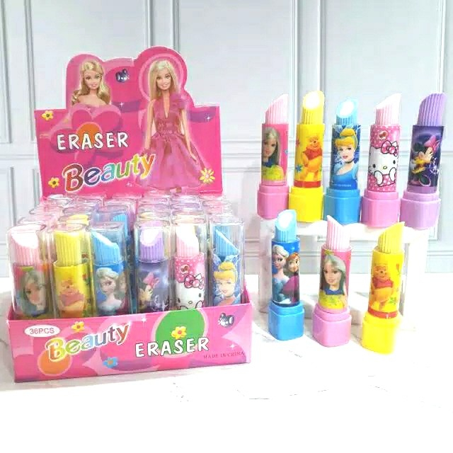 

Penghapus Pensil Fancy Bentuk Lipstick Lucu Motif Karakter