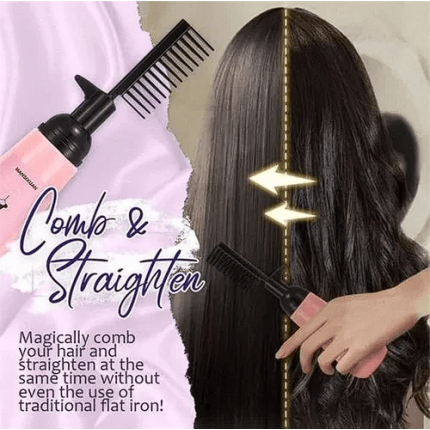 ONE - Hair Straightning Cream Tanpa Catok Sisir Magic Botol Pelurus Rambut Alami Permanent Perawatan Rambut Rusak Kusam Keriting Bercabang