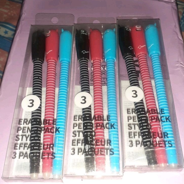 

Miniso Erasable Pen / Pulpen 1 pack isi 3pcs