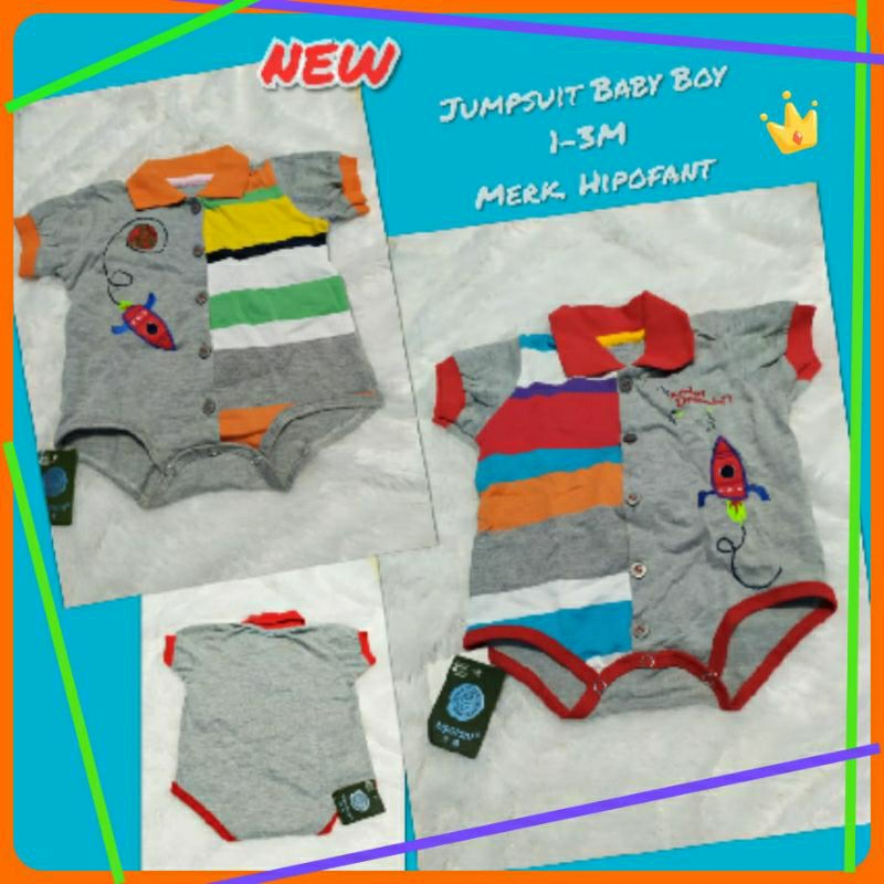 New Baju Jumpsuit Baby Boy Hipofant