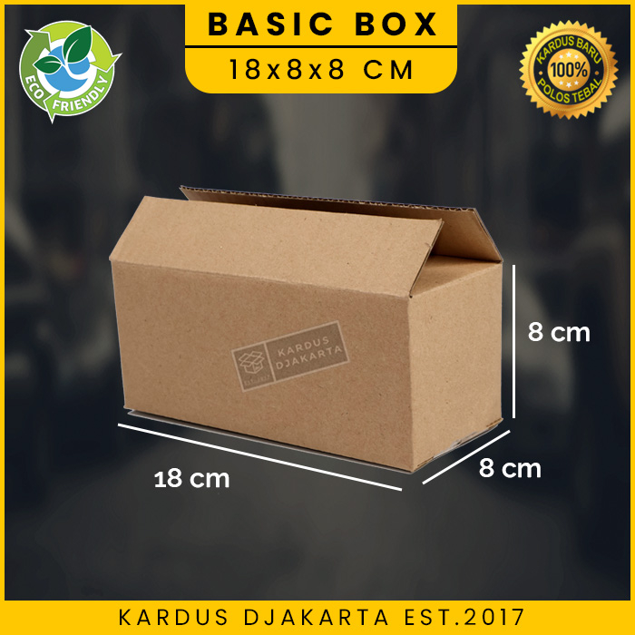 

KARDUS / KARTON BOX POLOS Uk. 18x8x8 CM