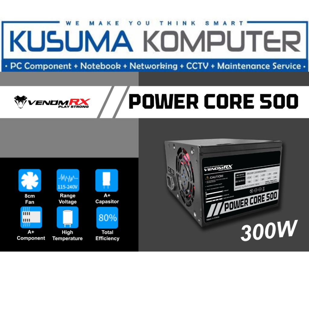 Venomrx PSU POWER CORE 500 300W