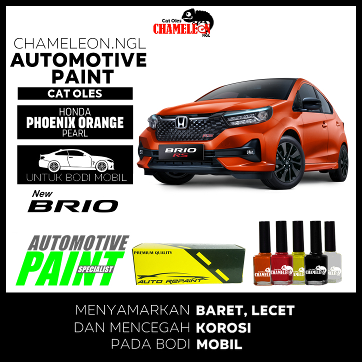 Cat Oles Honda New Brio Phoenix Orange Automotive Paint CHAMELEON NGL