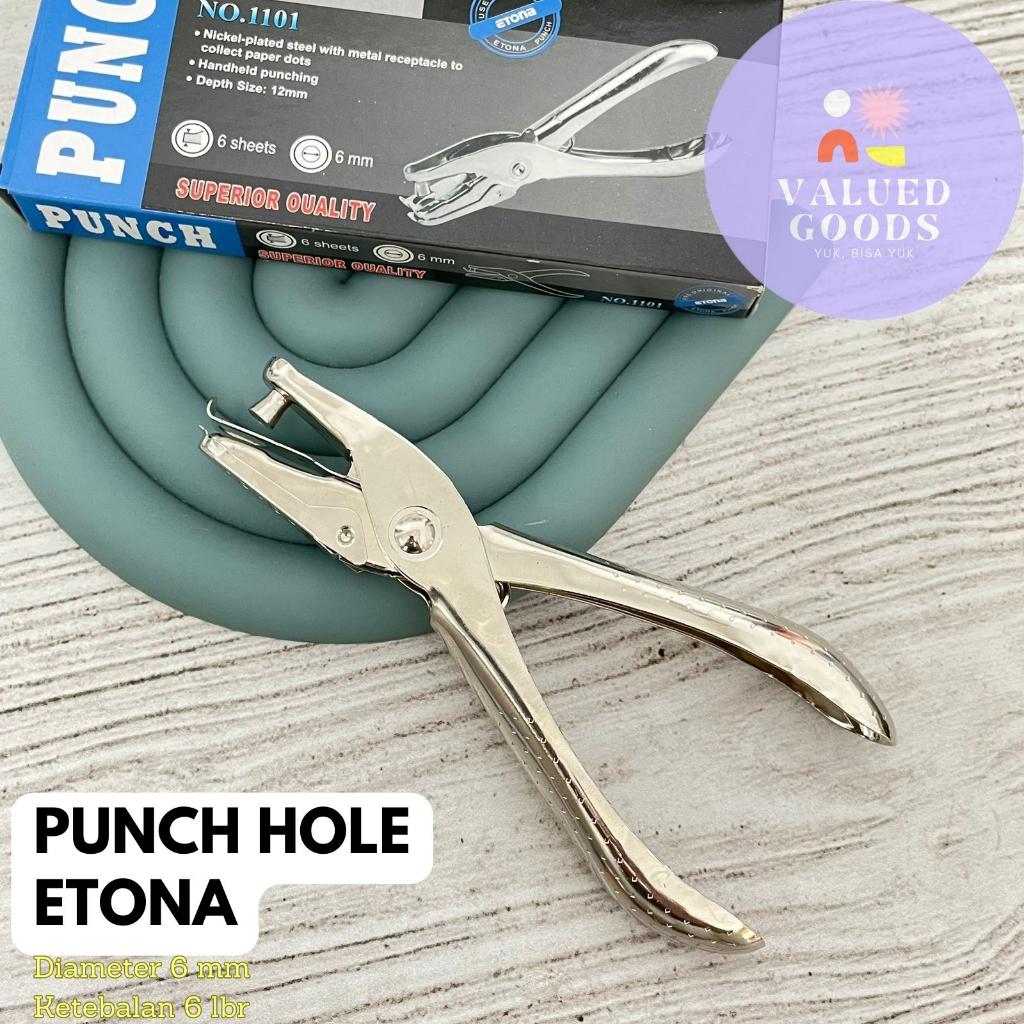 

Alat Pembolong Kertas Lubang Diameter 6 mm Bahan Besi - ETONA - alat tulis kerja kantor bolong file dokumen spiral jilid asli original