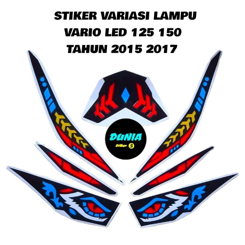 Stiker lampu alis vario led 125 150 tahun 2015 2017