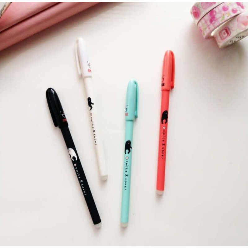 

ERASEABLE PEN SMILE CHARACTER, CUTE & AESTHETIC PEN