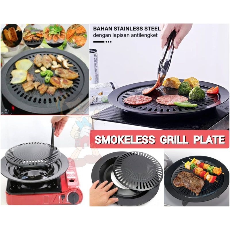 Pemanggang Daging Smokeles Grill Pan