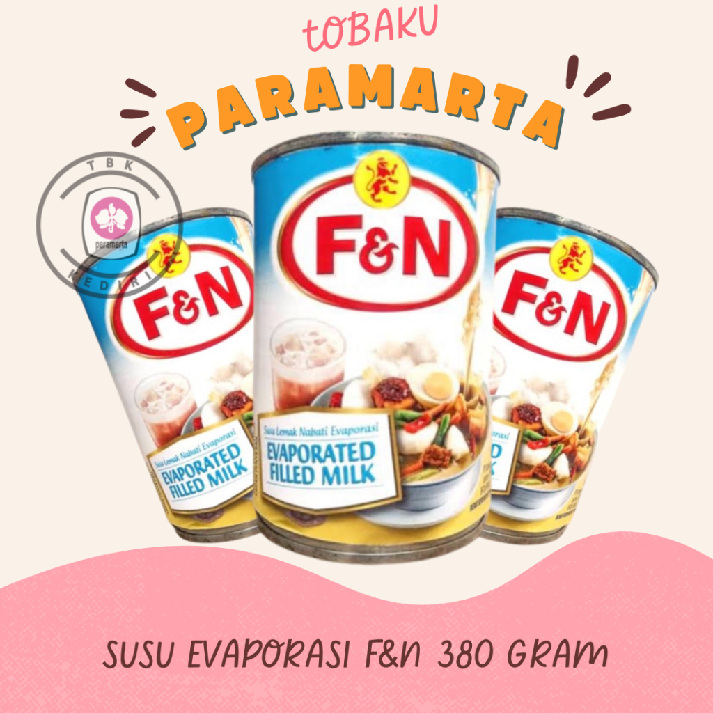 SUSU EVAPORASI F& N 380 ML / SUSU EVAPORASI MURAH / SUSU EVAPORASI