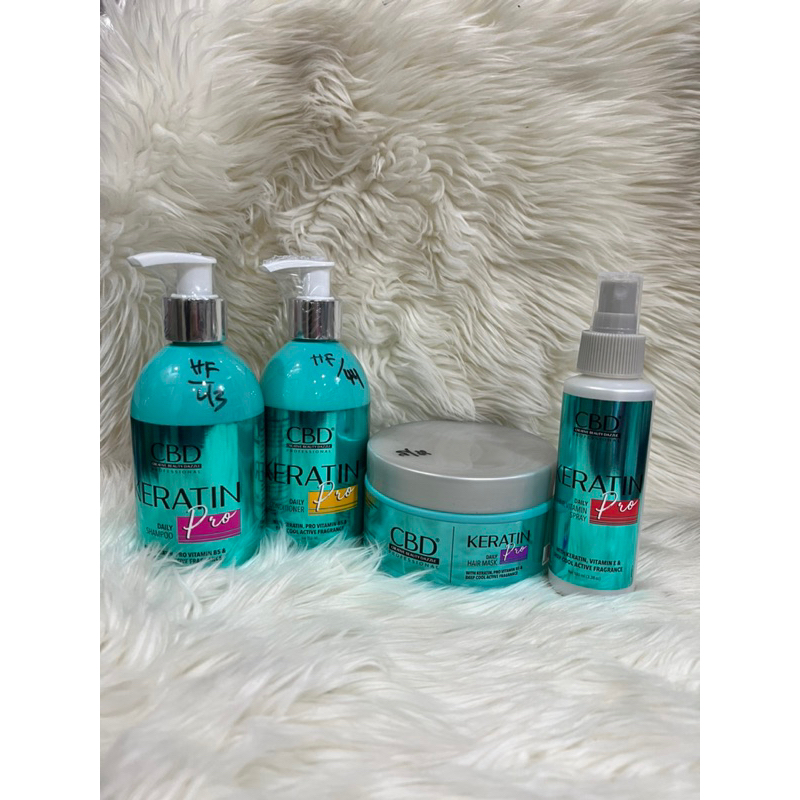 PAKET~ CBD Keratin profesional hair treatment 4in1 (shampo+ conditioner+ mask+ vitamin)