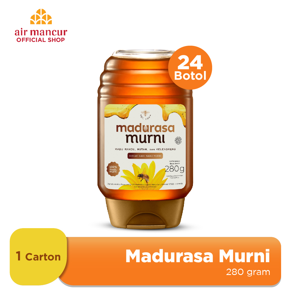 

Madurasa Murni 280gr 24 Pcs - Madu Randu Madu Hutan Kelengkeng