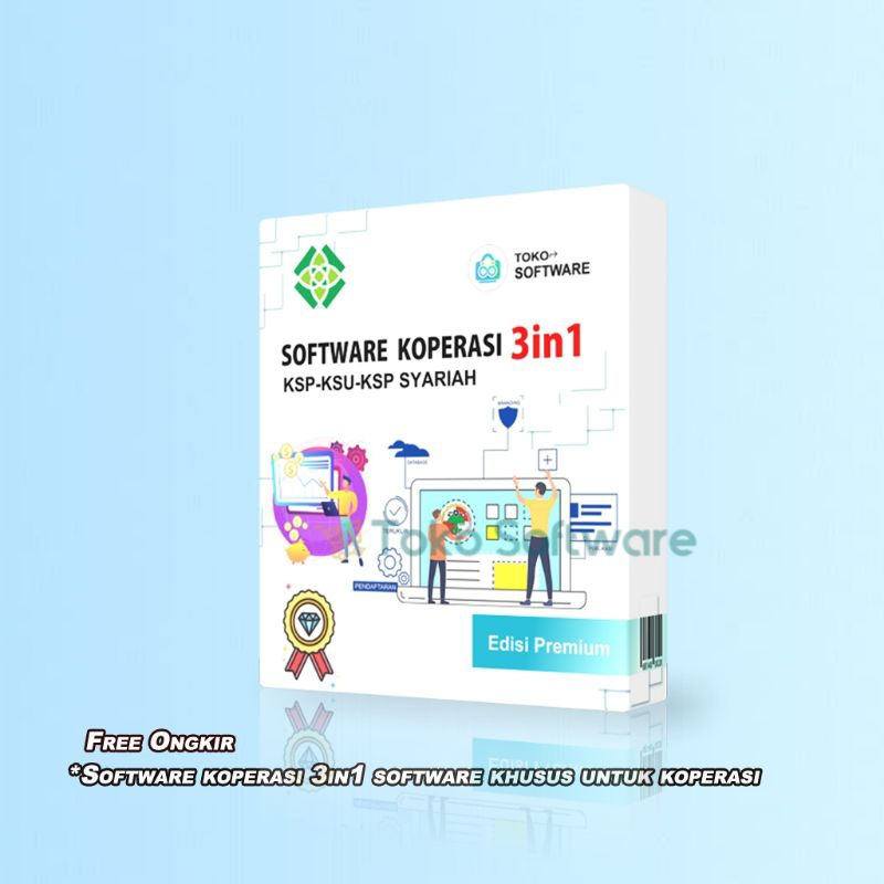 Software Koperasi 3in1 Bisa Custom