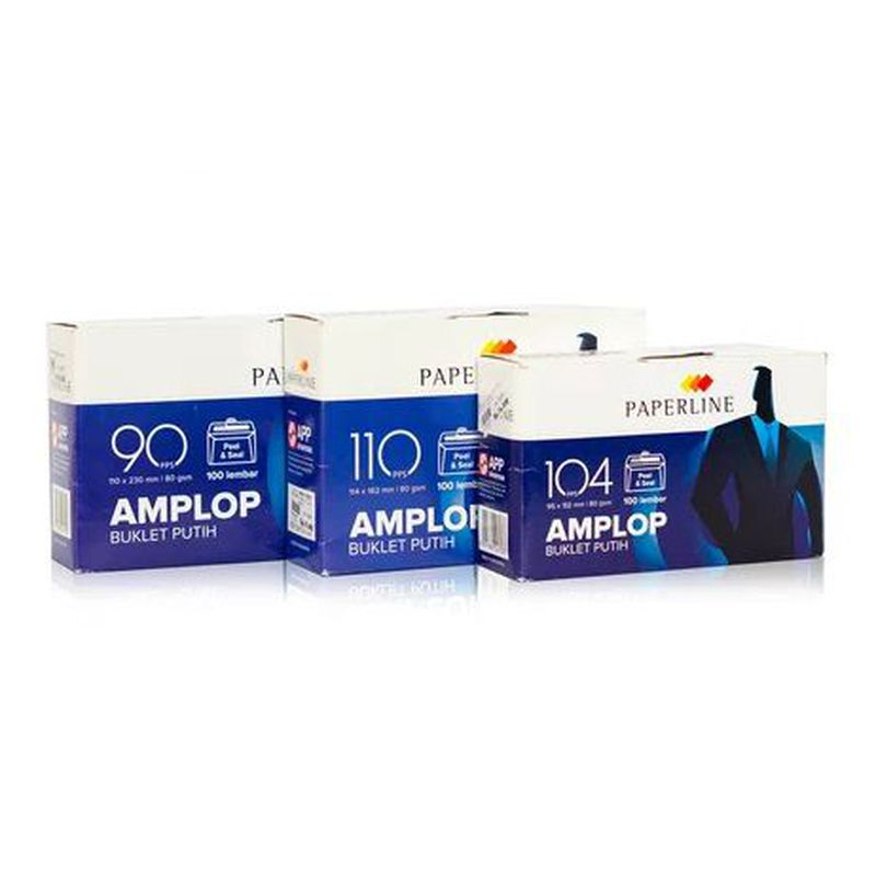 

Amplop Paperline Putih 100 lembar (1 Pak)