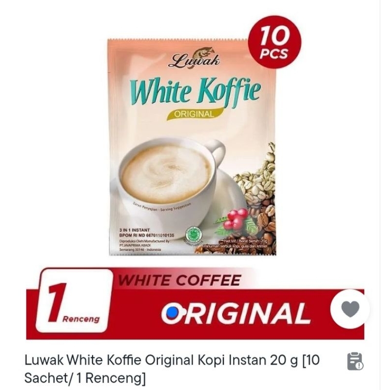 

WHITE KOFFIE 1RENCENG 10Pcs