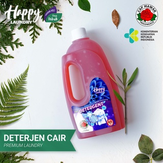 DETERGEN CAIR 1 LITER HAPPY LAUNDRY / DETERGEN LIQUID