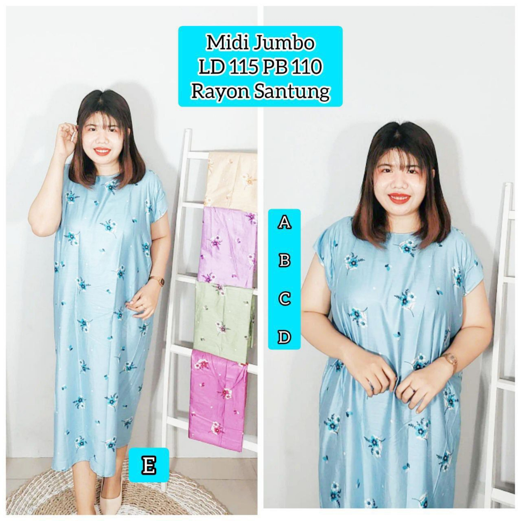 HOMEDRESS MURAH PALING LARIS TERBARU DASTER JUMBO YUKENSI DASTER MIDI JUMBO (no busui)