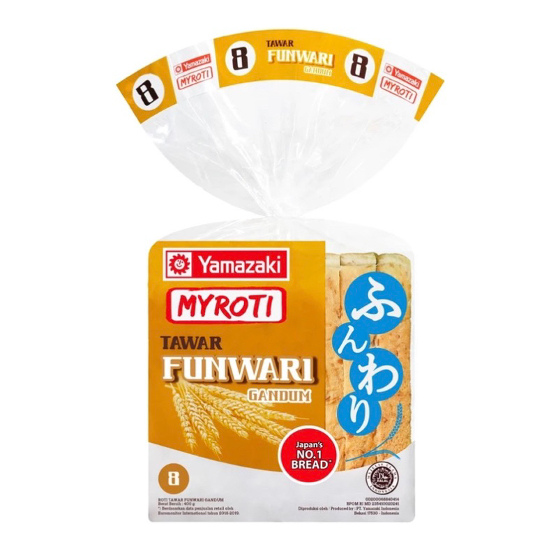 

Yamazaki MYROTI-Roti Tawar Funwari Gandum 400 gram