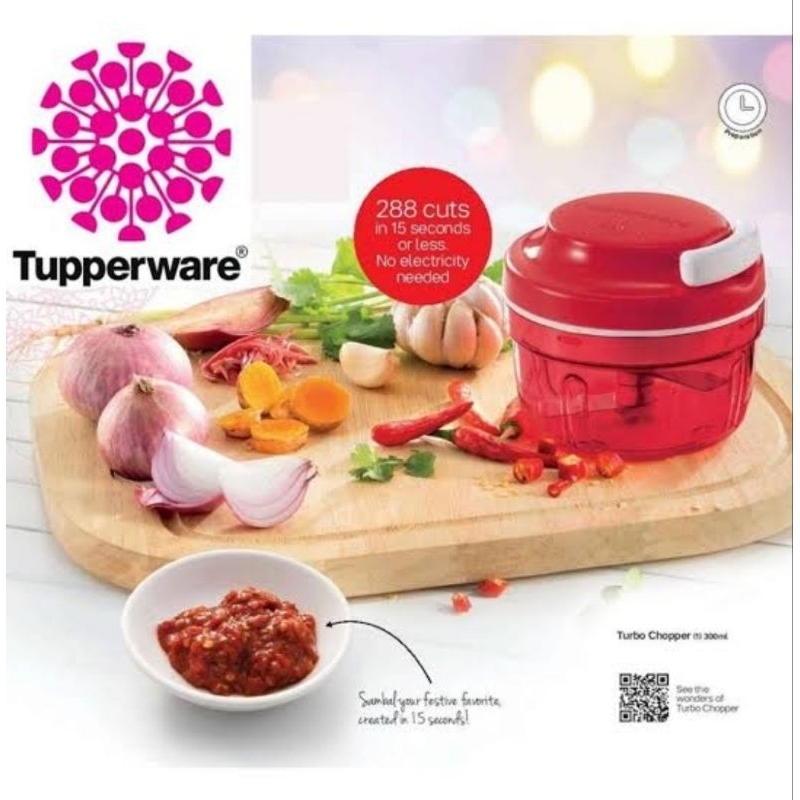 TURBO CHOPPER TUPPERWARE ALAT CINCANG BAWANG ALAT CHOPPER MAKANAN BABY