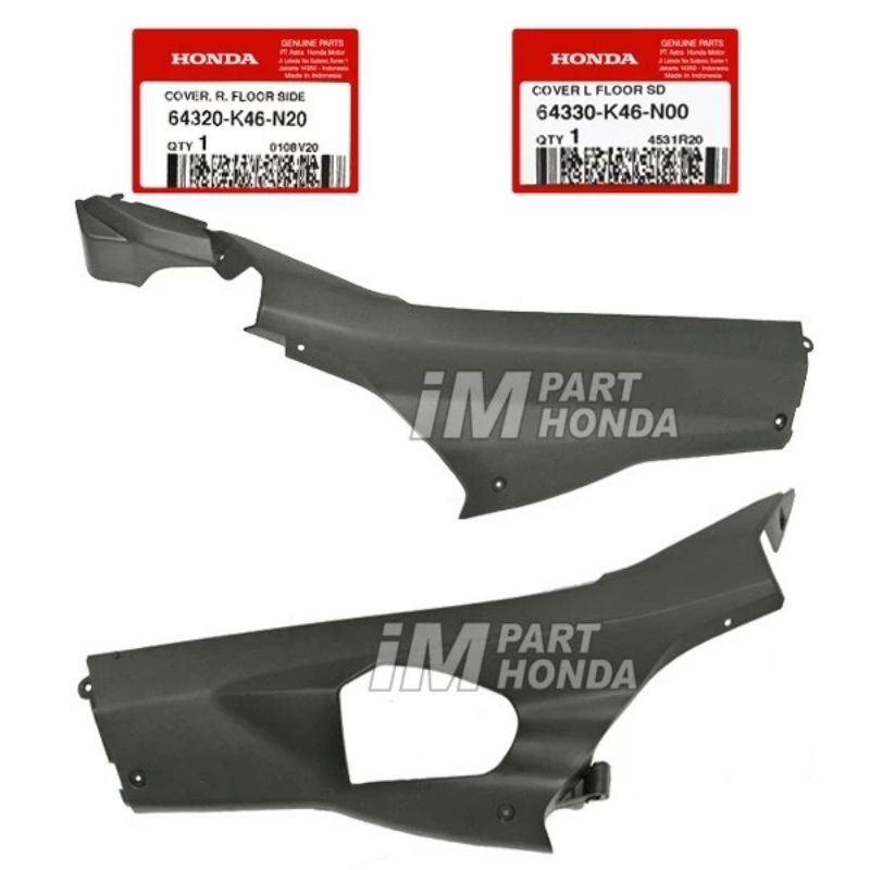 Cover Dek Lantai Bawah Kanan Kiri Vario 110 Fi Esp Stater Halus Original