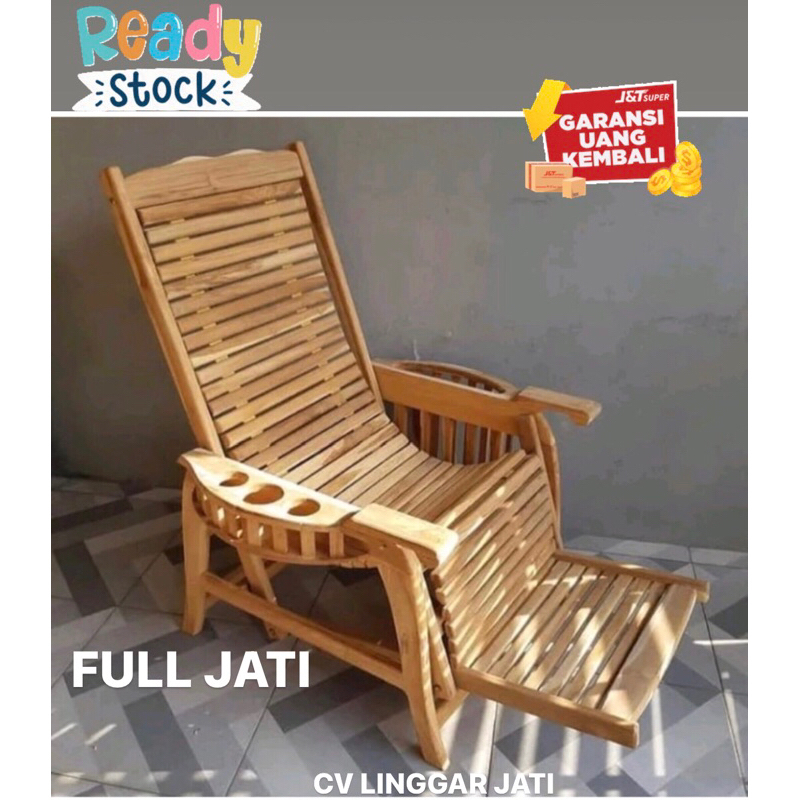 Kursi Malas Kayu Kursi Santai Jati Jepara