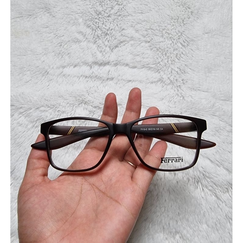 Frame Kacamata Pria Ferrari 7113 Lensa Minus Normal Bluray