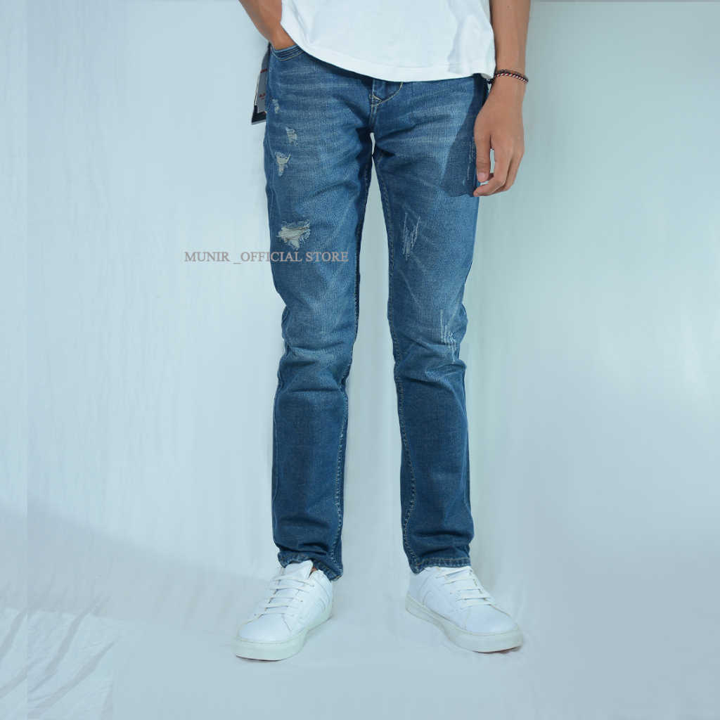 BLINKER Celana Jeans Pria Streach Denim Slim Fit