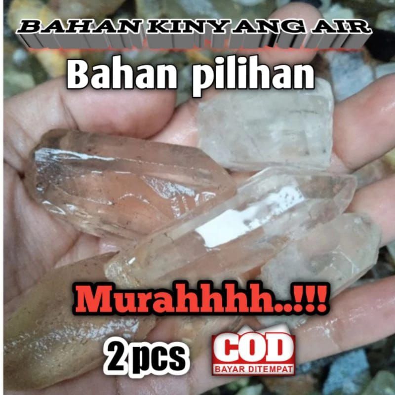 bongkahan/bahan Kinyang air/kecubung/quartz/crystal