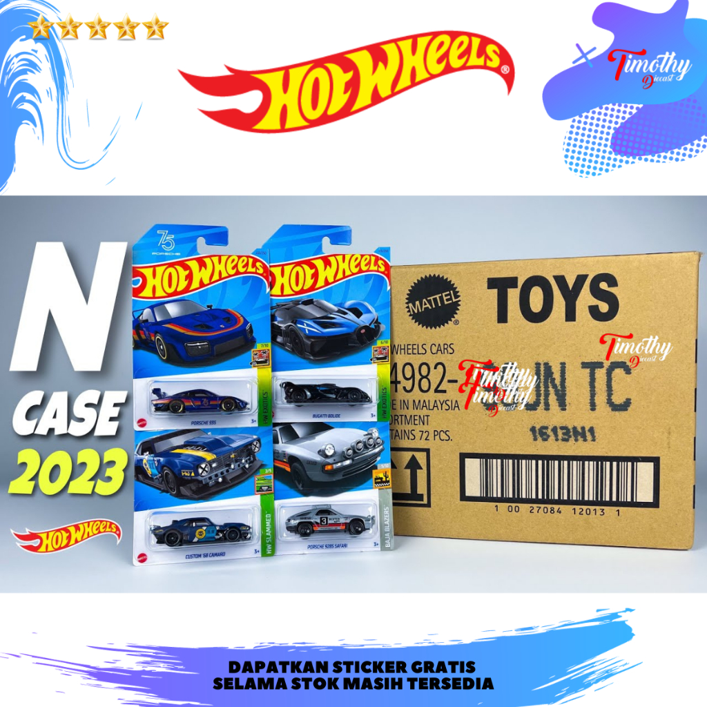 Hot Wheels Kartonan Grosir Box N 2023 Segel SNI Distributor Mattel Ind
