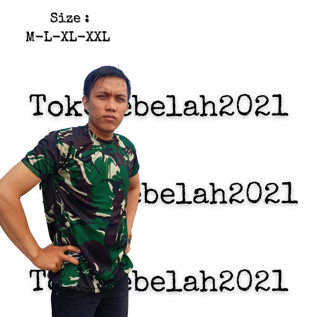 Kaos Loreng TNI AD Malvinas / Baju Kaos Loreng Tni Bahan Dryfit Murah Berkualitas