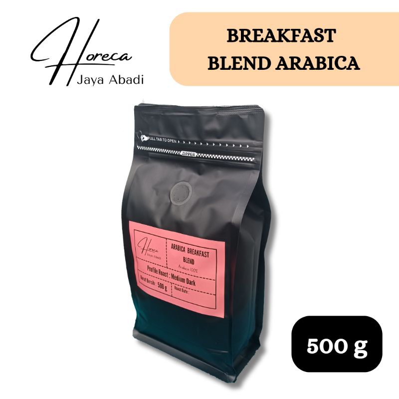 

Horeka Jaya Abadi - Arabika Breakfast Blend Biji / Bubuk - 500 gr