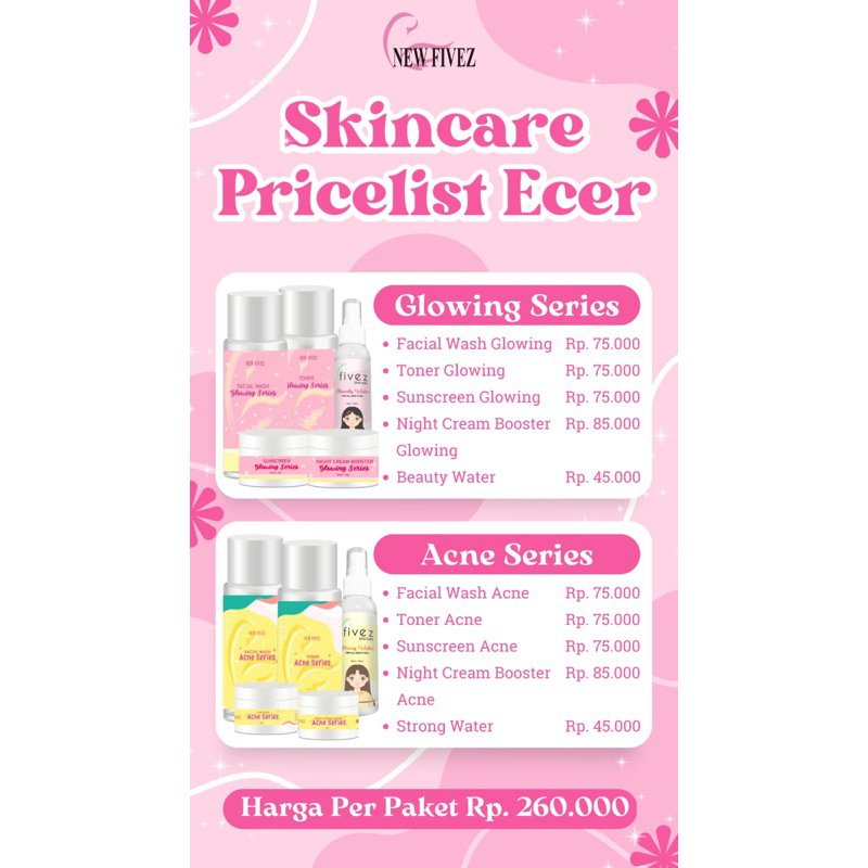 ECERAN NEW FIVEZ SKINCARE( KONSUL SEBELUM ORDER )