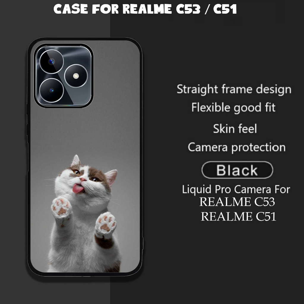 CASE Realme C53  NFC / Realme C51 NFC TERBARU 2023 Motif [kucing] TERLARIS CASING Realme C53  NFC 20