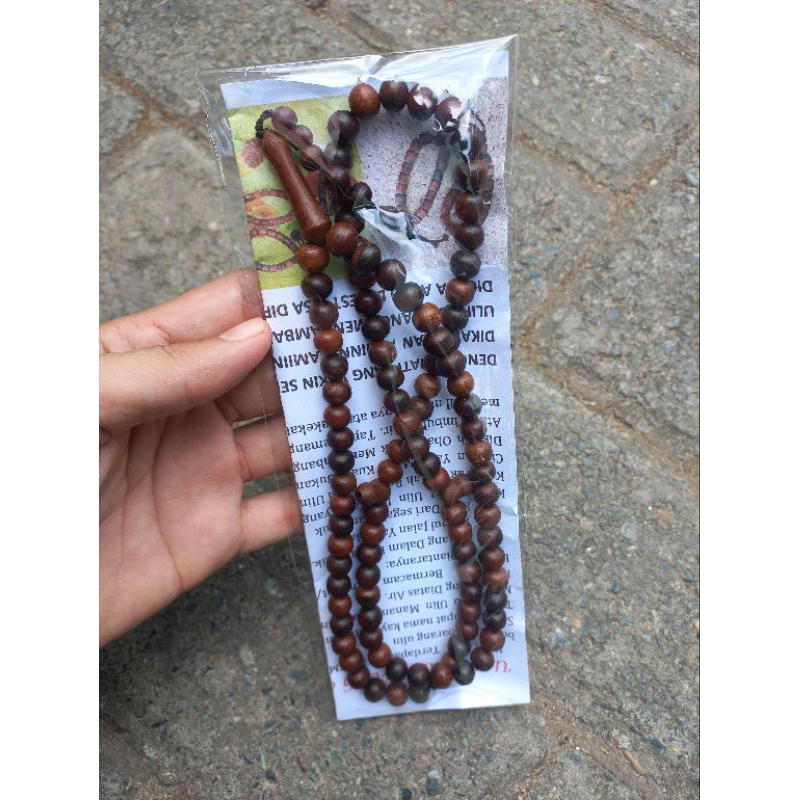 Tasbih kayu ulin manang asli