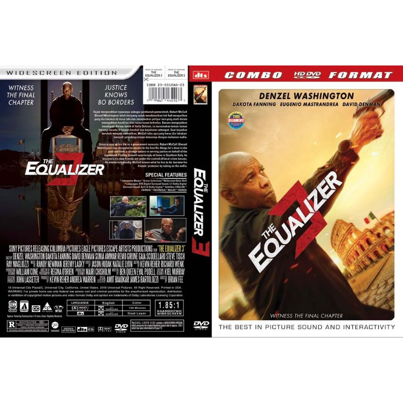 DVD THE EQUALIZER 3 (2023)