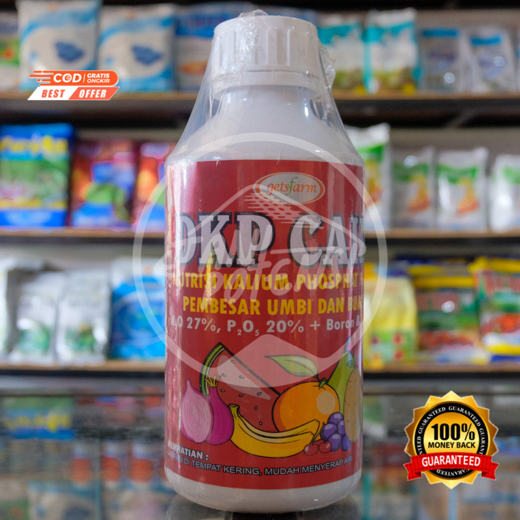 Pupuk Nutrisi tanaman DKP CAIR pembesar umbi dan buah kandungan Kalium, Phospat, Boron kemasan 1 Lit