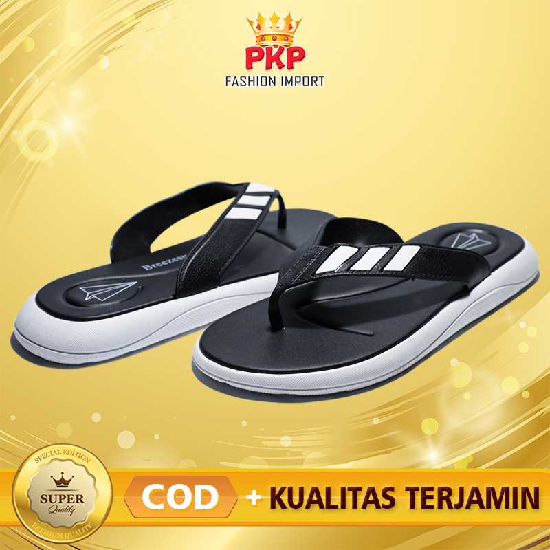 Sandal Jepit Pria Dewasa Distro Import Kekinian Sendal Cowo Cowok Karet Remaja Murah Sandal Laki Lak