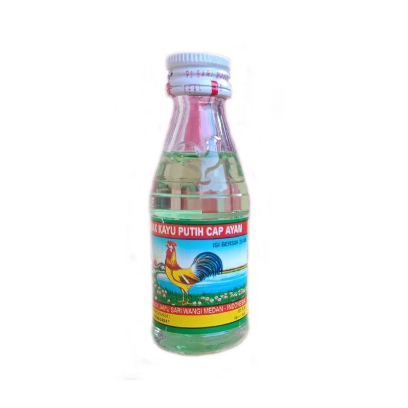 Minyak kayu putih cap ayam (botol kaca)