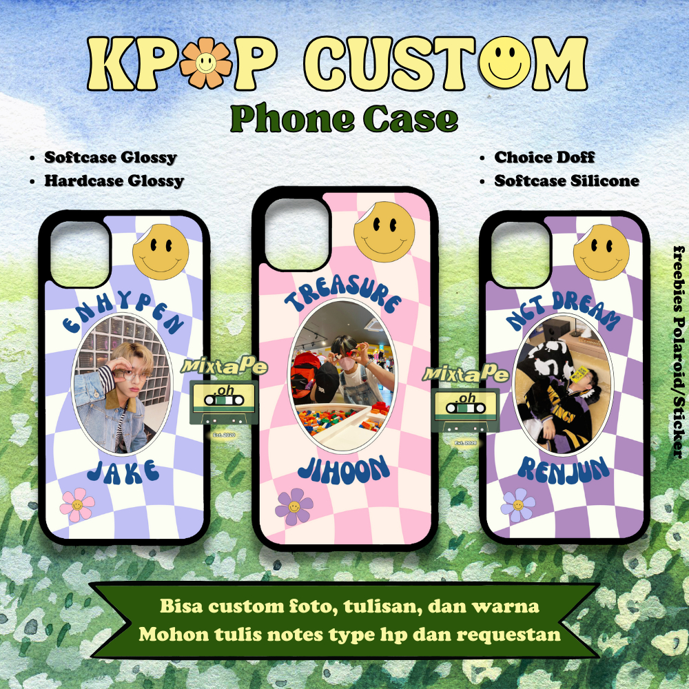 SEMUA TYPE HP Phone case Casing  NCT ENHYPEN TXT STRAY KIDS ATEEZ TREASURE DREAM 127 aespa itzy newj