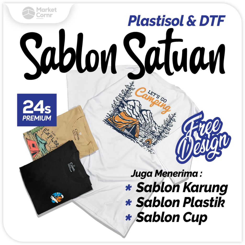 

sablon baju komunitas baju gathering kaos bank kaos kampus kaos ibadah kaos caleg kaos premium 24s plastisol dtf custom
