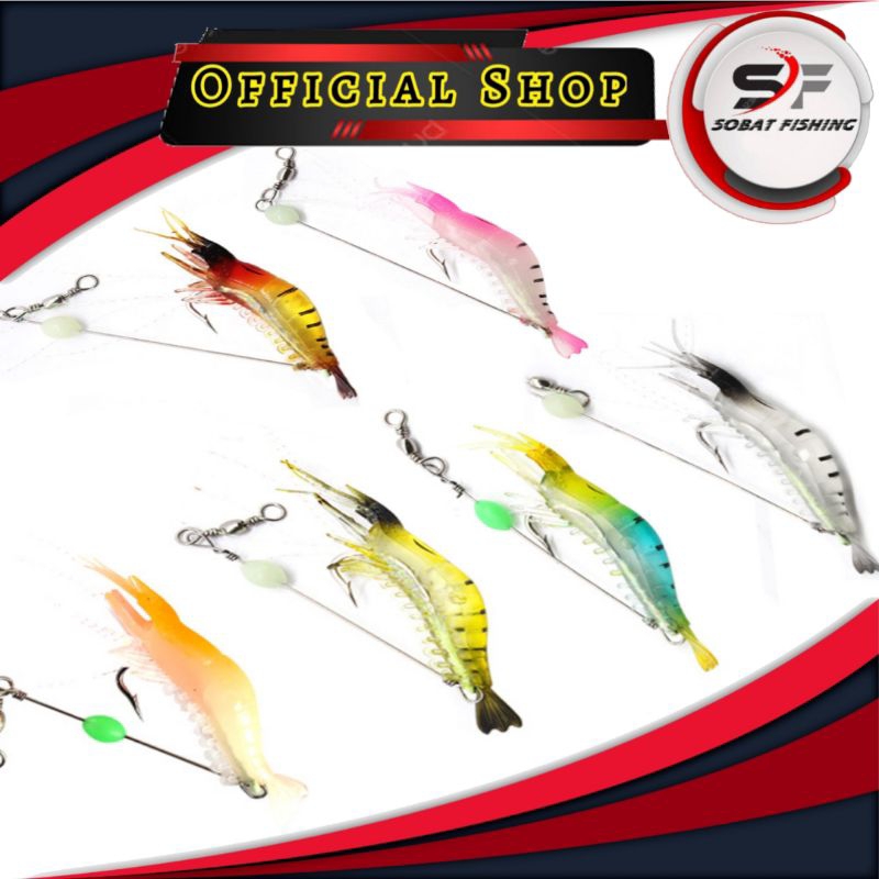 Lure soft udang/pancing tiruan/umpan palsu
