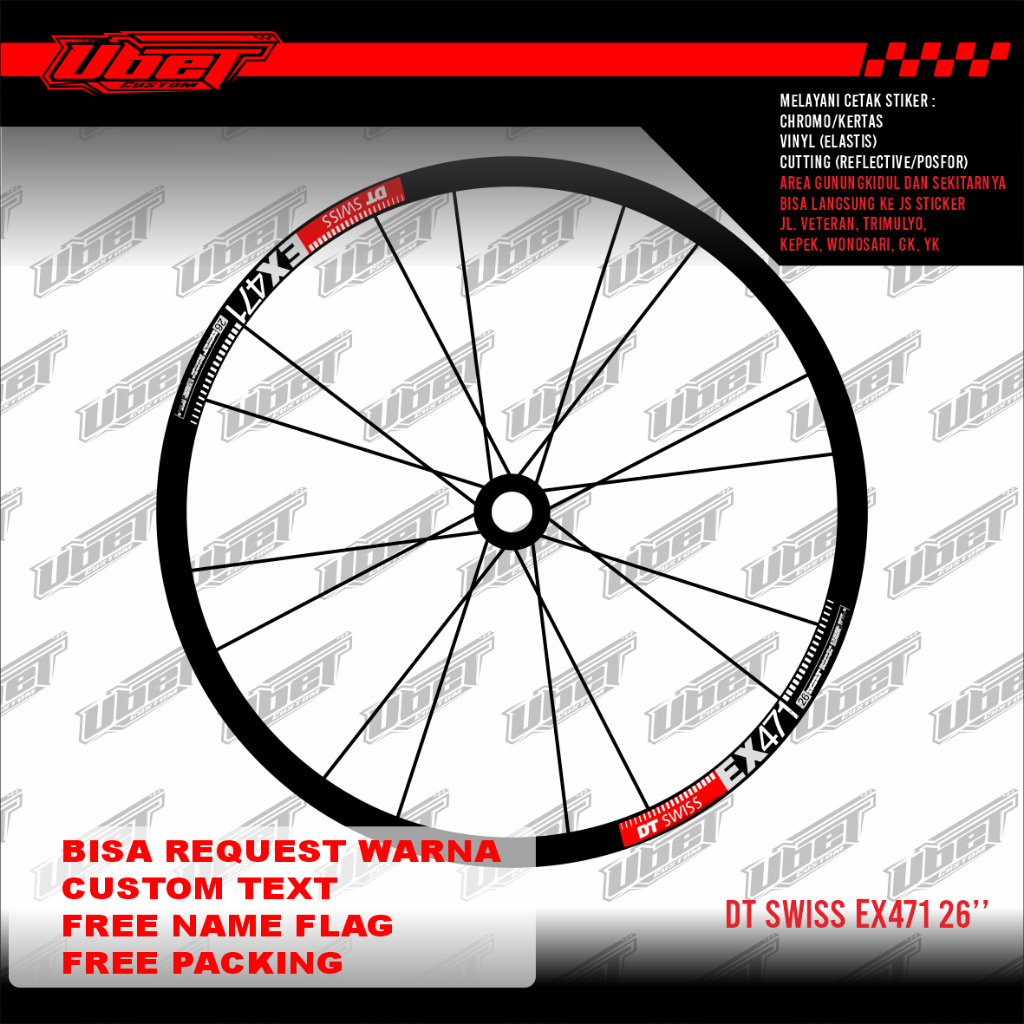 DECAL RIMS DT SWISS EX471