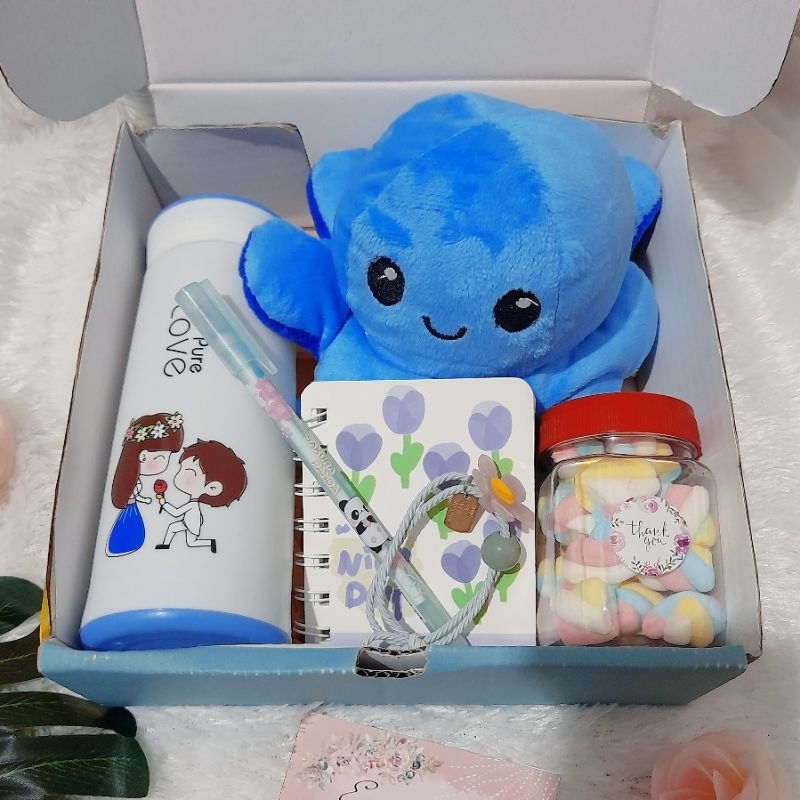 Hampers Anak Kado Cewek Hadiah Ulang Tahun Gift Box Boneka Gurita