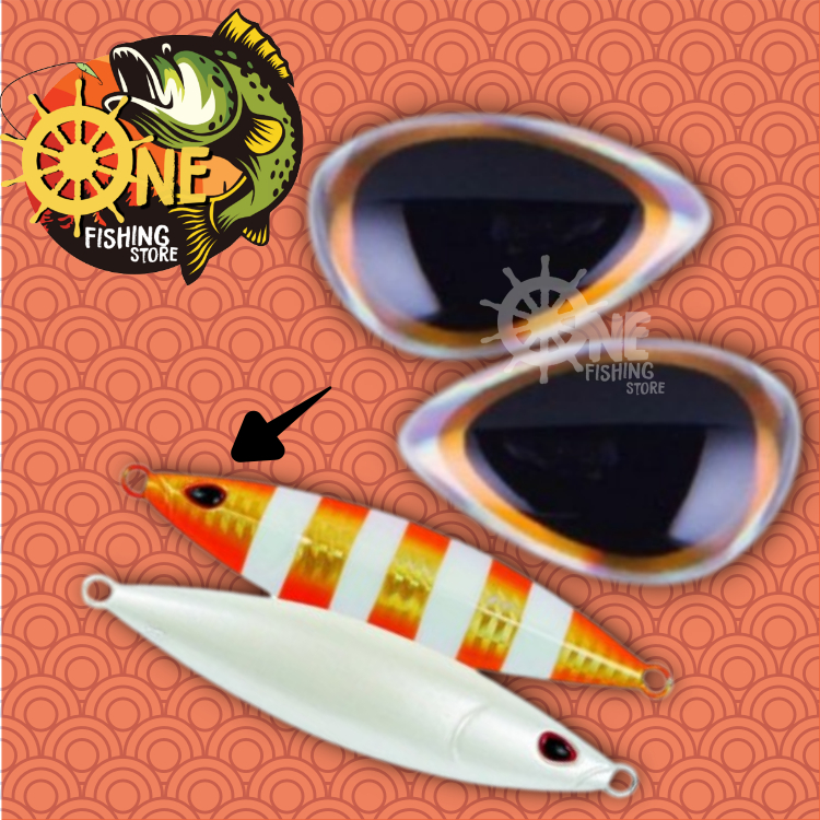 Sticker mata ikan 3D Koika / Gomame isi 50 pcs / 25 pasang