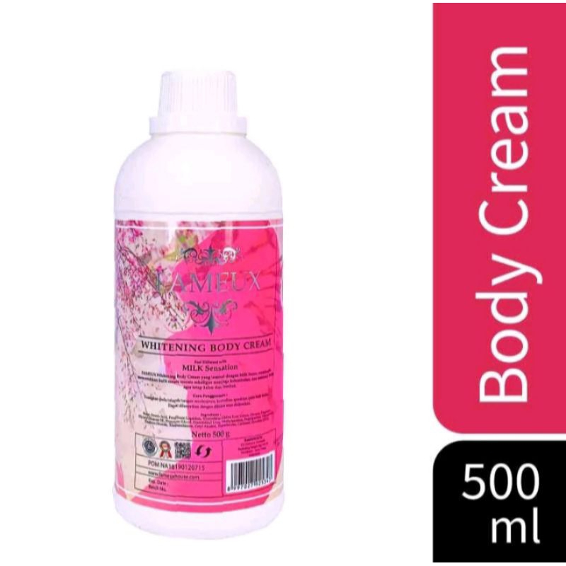 Fameux Whitening Body Cream Bleaching 500 Gr Ori & BPOM