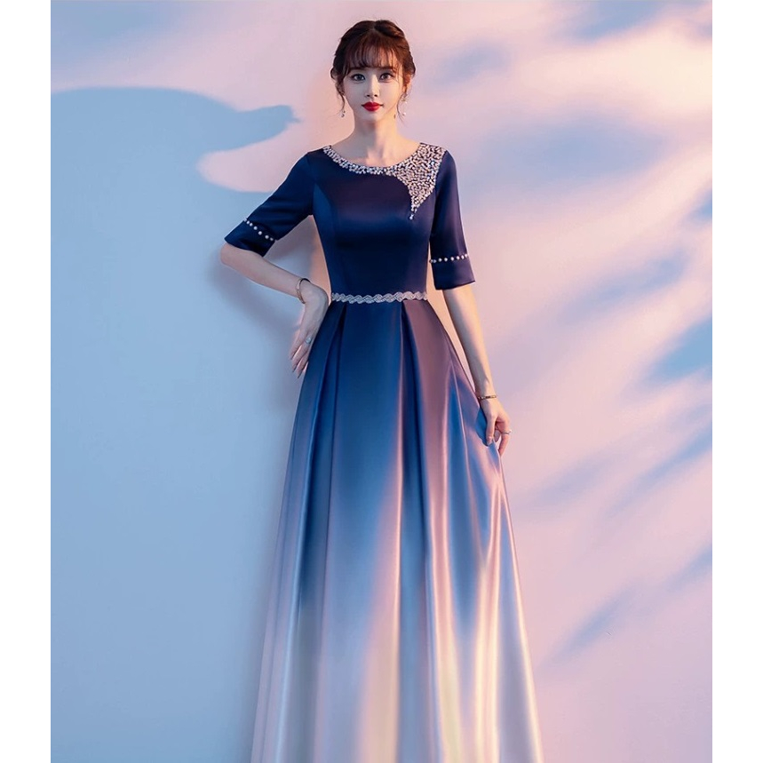 dress kondangan duyung pesta bridesmaid korean look