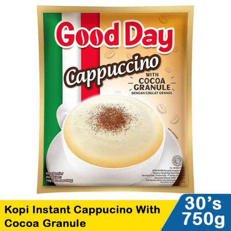 

kopi good day cappucino 1 renceng 25g