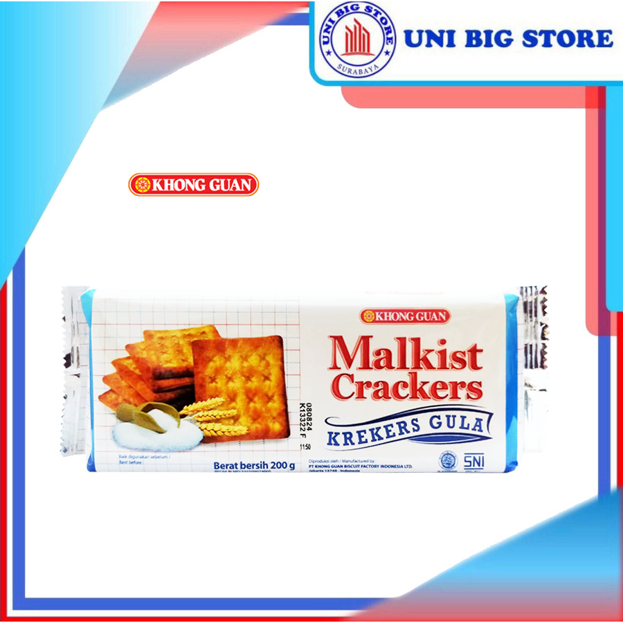 

Khong Guan Malkist Crackers 200 gram Biscuit Biskuit Krekers