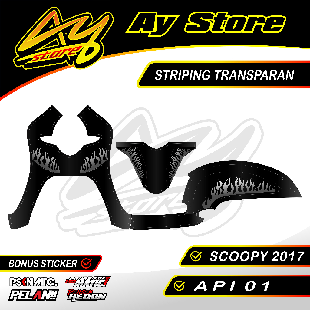 STRIPING API 01 - STRIPING SCOOPY 2017 - STRIPING TRANSPARAN